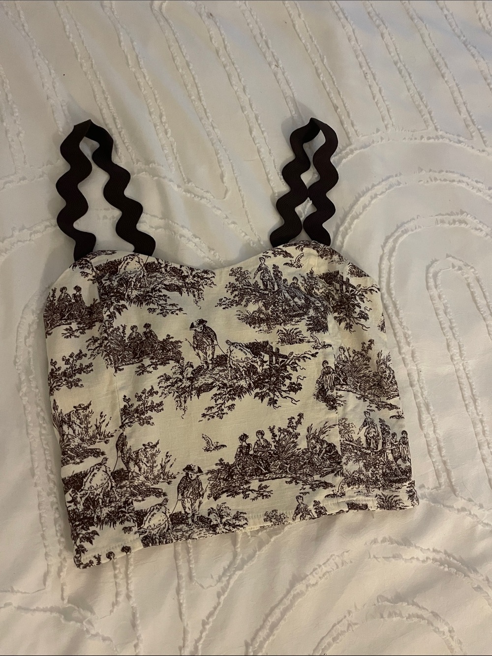 Toile Crop Top
